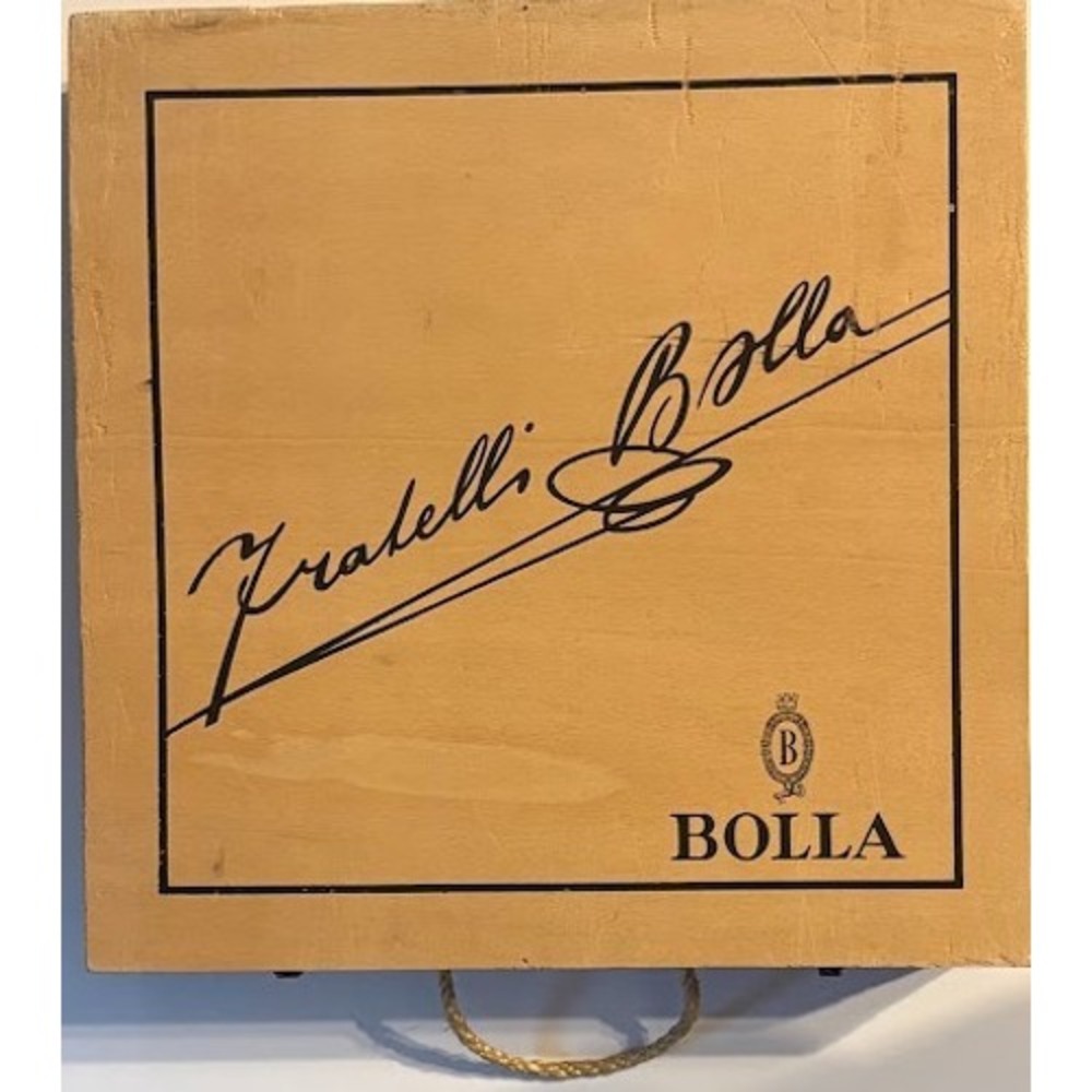 Vintage Fratelli Bolla Wooden Wine Crate Verona Italy 1970s Bolla Gift Selection